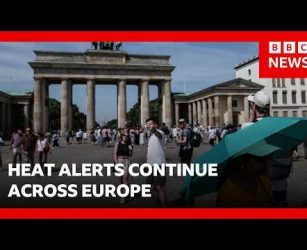 Europe's deadly heatwave breaks German record and halts public events | BBC News