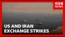 US and Iran exchange strikes and accuse each other of violating ceasefire | BBC News