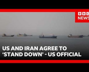 US says it has agreed to 'stand down' after exchange of strikes with Iran | BBC News