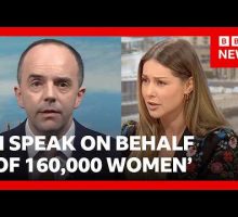 Louise Thompson quizzes UK health secretary on England maternity report | BBC News