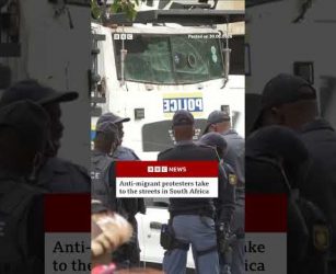 Security tightens in South Africa amid anti-migrant protests. #SouthAfrica #BBCNews