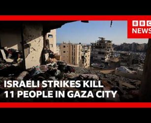 Israeli strikes kill 11 people in Gaza City, medics say | BBC News