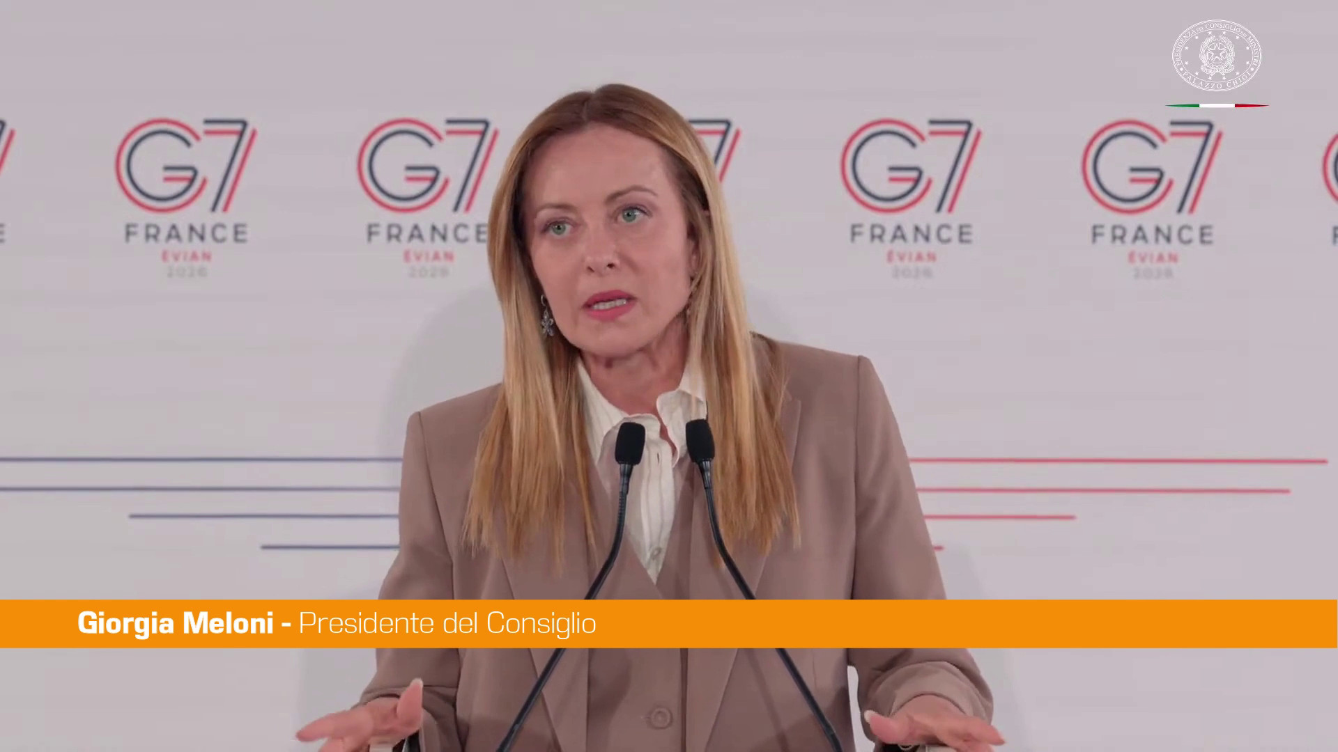 Ucraina, Meloni "L'obiettivo rimane il confronto diretto tra Zelensky e Putin"
