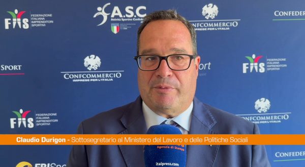 Durigon “Equità e sicurezza determinanti per aspetto sociale sport”