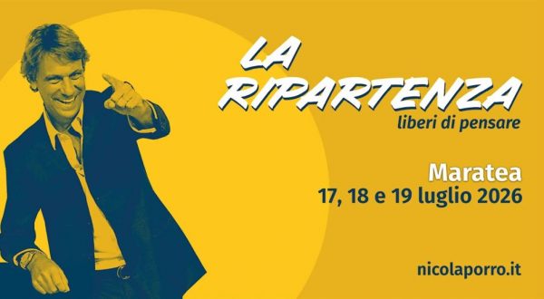 &ldquo;LaRipartenza, liberi di pensare&rdquo;, dal 17 al 19 luglio a Maratea l&rsquo;11^ edizione