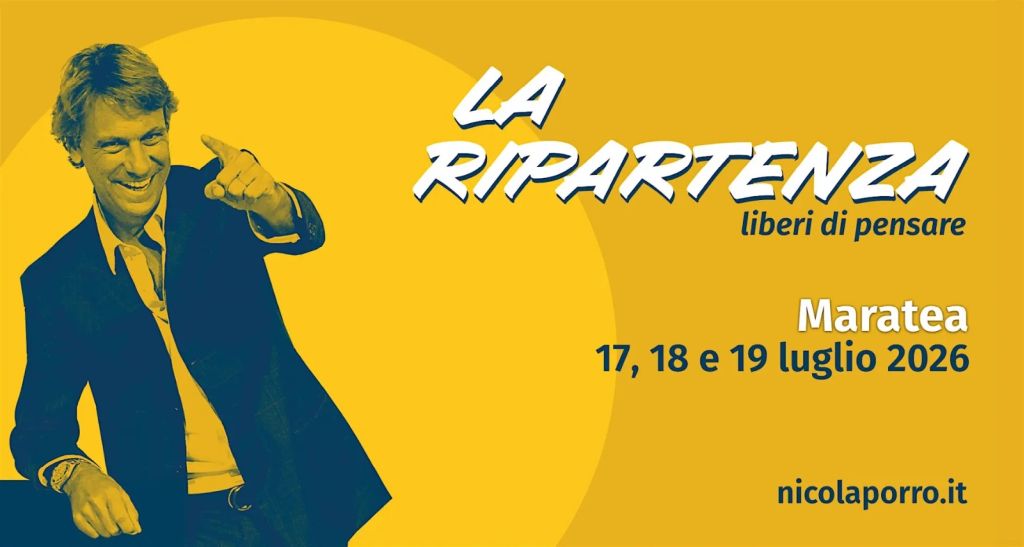 &ldquo;LaRipartenza, liberi di pensare&rdquo;, dal 17 al 19 luglio a Maratea l&rsquo;11^ edizione