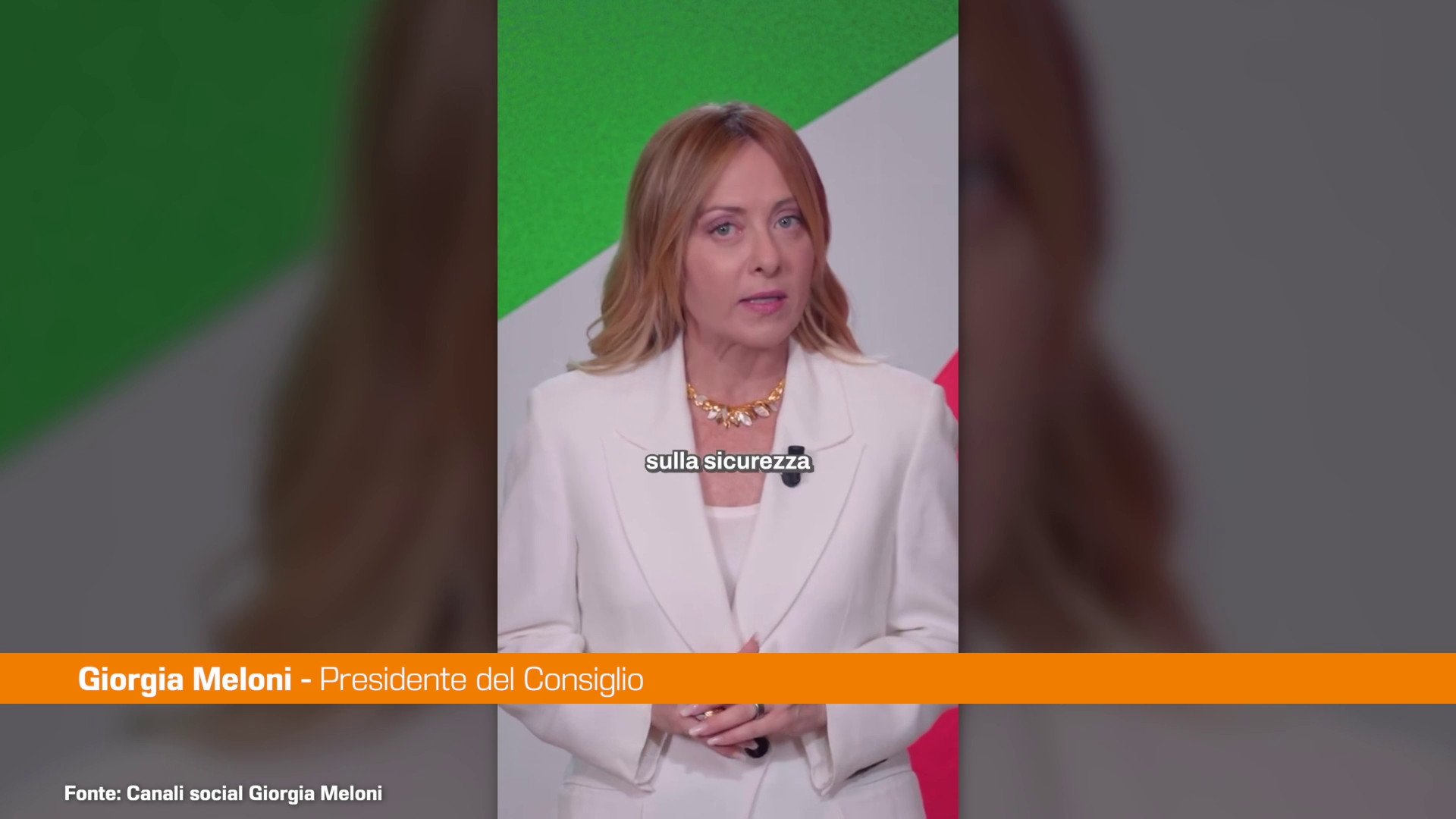 Ddl Sicurezza, Meloni "Lo Stato &egrave; dalla parte di chi rispetta le regole"