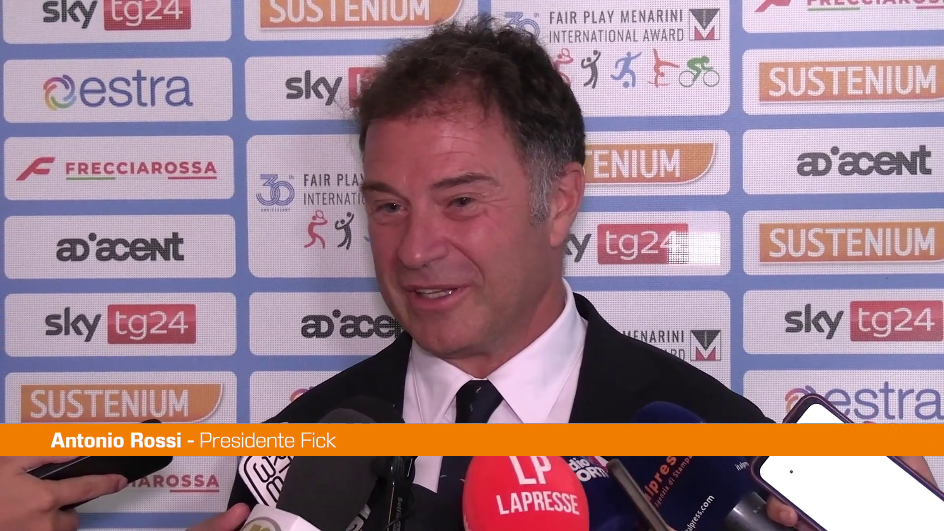 Rossi "Sport miglior metodo educativo, premio Fair Play &egrave; un'ulteriore spinta"