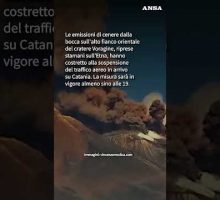 Attivit&agrave; ripresa sull'Etna, la cenere su Catania ferma i voli in arrivo #ansa