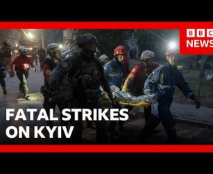 Ukraine warns of interceptor missile shortage as at least 22 killed in Kyiv region | BBC News