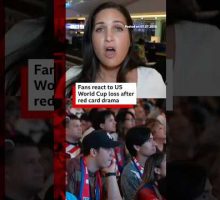 Fans react to US World Cup loss against Belgium after red card drama. #WorldCup #BBCNews