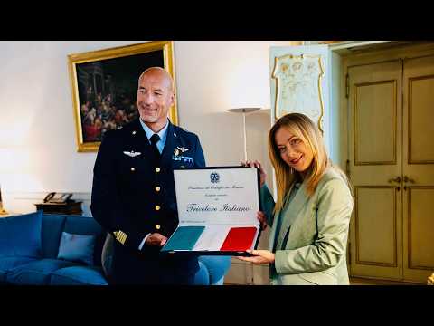 Il Presidente Meloni riceve l'astronauta dell&rsquo;ESA Parmitano