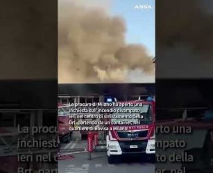 Inchiesta sul vasto rogo a Milano #ansa