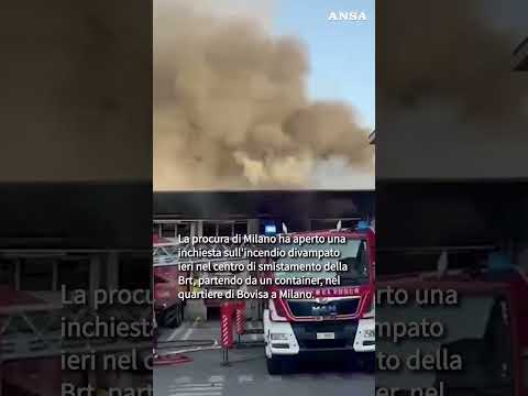 Inchiesta sul vasto rogo a Milano #ansa