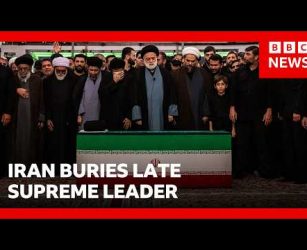 US and Iran trade attacks as Iran's late supreme leader Ayatollah Ali Khamenei is buried | BBC News