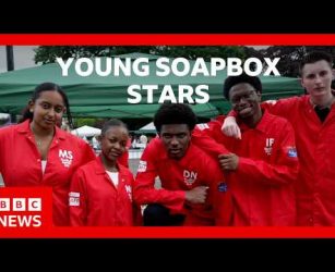 Aspiring engineers take on Soapbox racing | BBC News