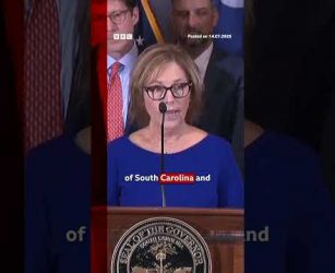Sister of US Senator Lindsey Graham to serve as his replacement. #BBCNews