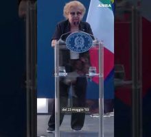 La cerimonia di svelamento della Croma di Falcone a Palermo #ansa