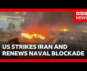 US launches more strikes on Iran and resumes naval blockade of ports | BBC News