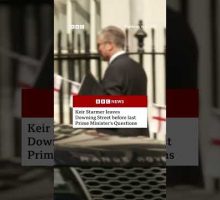Keir Starmer leaves Downing Street before last Prime Minister's Questions. #BBCNews