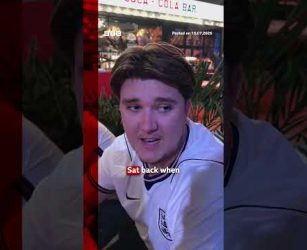 England fans react to World Cup loss. #BBCNews