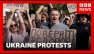 Protests in Ukraine against President Zelensky&rsquo;s removal of defence minister | BBC News