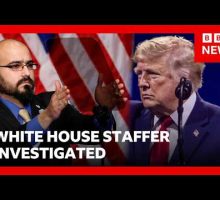 White House teleprompter accused of making $100k off Trump speech bets | BBC News