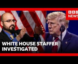White House teleprompter accused of making $100k off Trump speech bets | BBC News