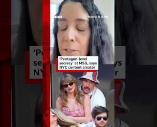 &lsquo;Pentagon-level secrecy&rsquo; at Madison Square Garden, says NYC content creator. #TaylorSwift #BBCNews