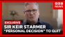 Sir Keir Starmer insists it was &ldquo;personal decision&rdquo; to resign in exclusive BBC interview | BBC News