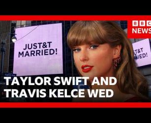 Taylor Swift and Travis Kelce get married in New York City | BBC News