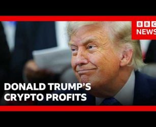 President Trump made more than $1bn from crypto in first year back in office | BBC News