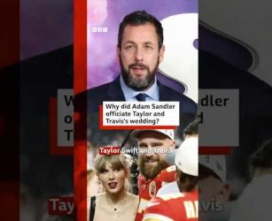 The Wedding Singer officiated "America's Royal Wedding". #TaylorSwift #NewYork #BBCNews