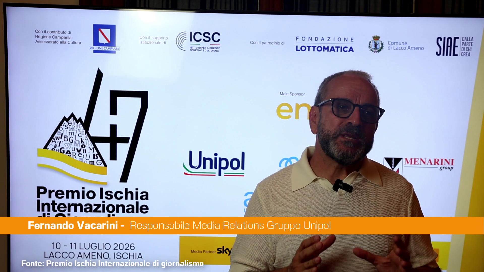 Premio Ischia, Vacarini "Puntiamo su forme di giornalismo fatte dai ragazzi"