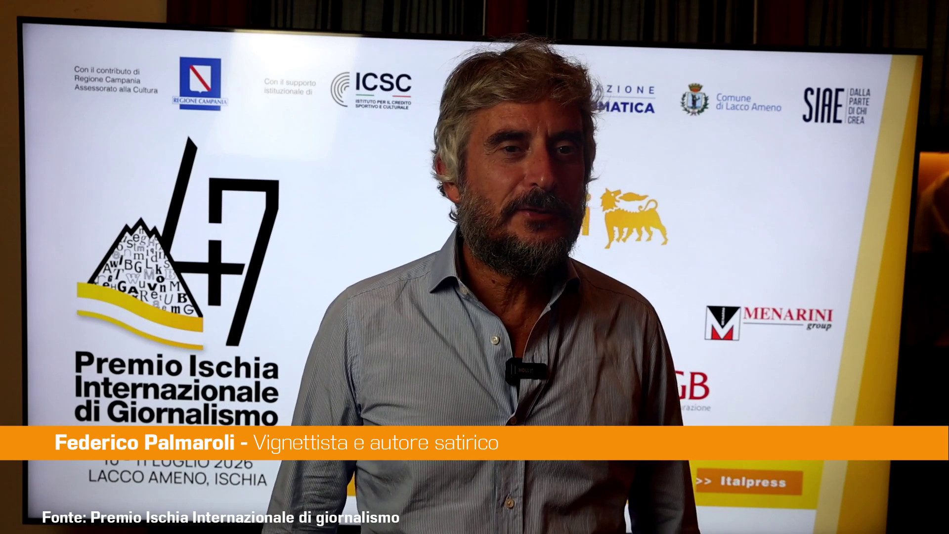 Premio Ischia, Palmaroli "La satira si fa sulle cose serie"
